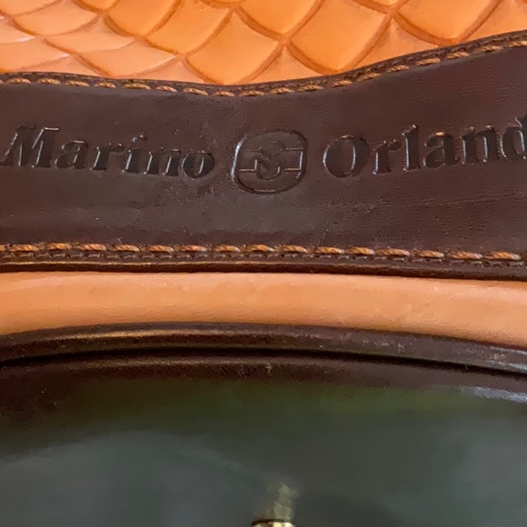 NWT Marino Orlando shoulder/sling/crossbody leather bucket bag. - Picture 3 of 9